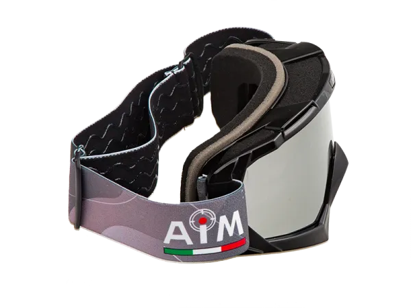 Мотоочки кроссовые AiM (Аим) (PRO) 157-100 Black Glossy | Мототека