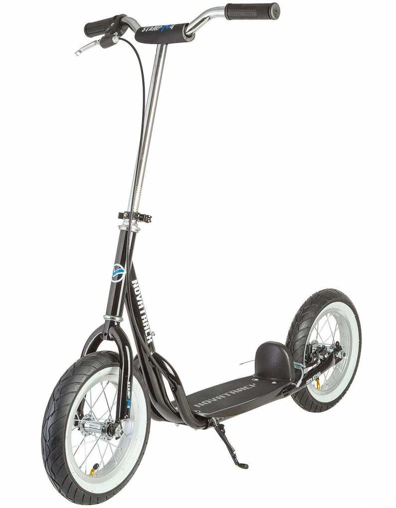 Самокат Novatrack (Новатрак) STAMP N4 черный