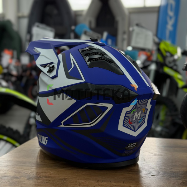 Шлем мото кроссовый Мототека ( MOTOTEKA ) TQ 602 PURPLE/WHITE XL | Мототека Шлем мото кроссовый Мототека ( MOTOTEKA ) TQ 602 PURPLE/WHITE XL | Мототека