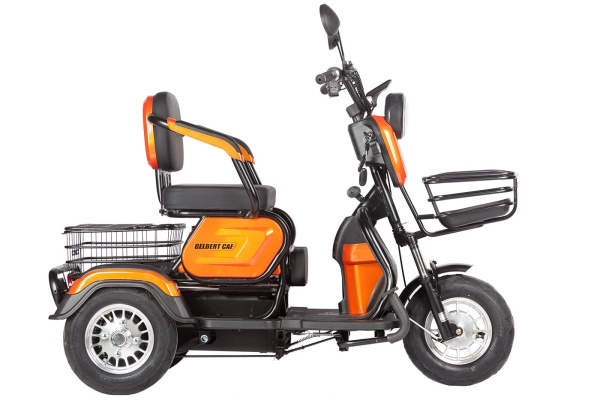 Пассажирский электротрицикл Rutrike (Рутрайк) Gelbert Caf 48V/60V 600Вт | Мототека