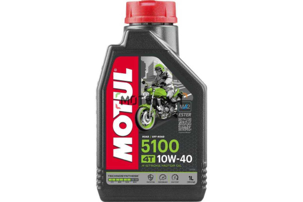 Масло моторное MOTUL (Мотюль) 5100 4T 10W-40 Technosynt/Ester 1 L (102777)