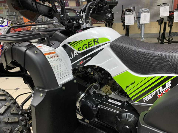 Квадроцикл Мотомир Jaeger 200 белый/зеленый (машинокомплект) | Мототека
